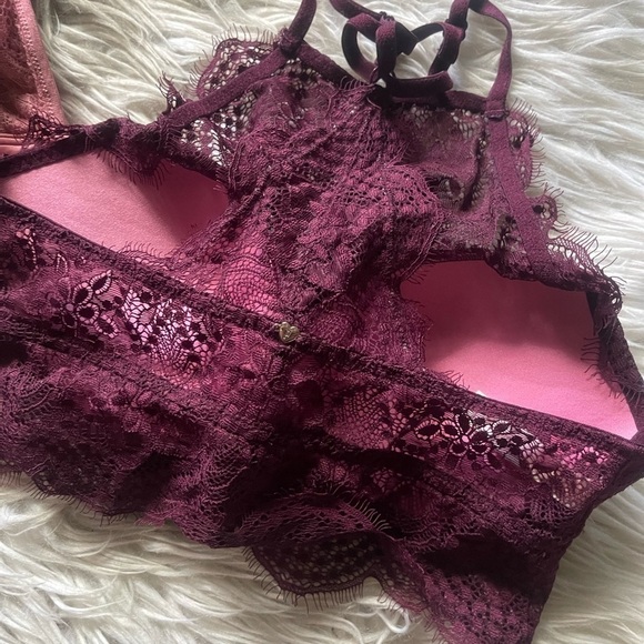 Victoria secret pink bundle 3 bras /bralette - Picture 2 of 7